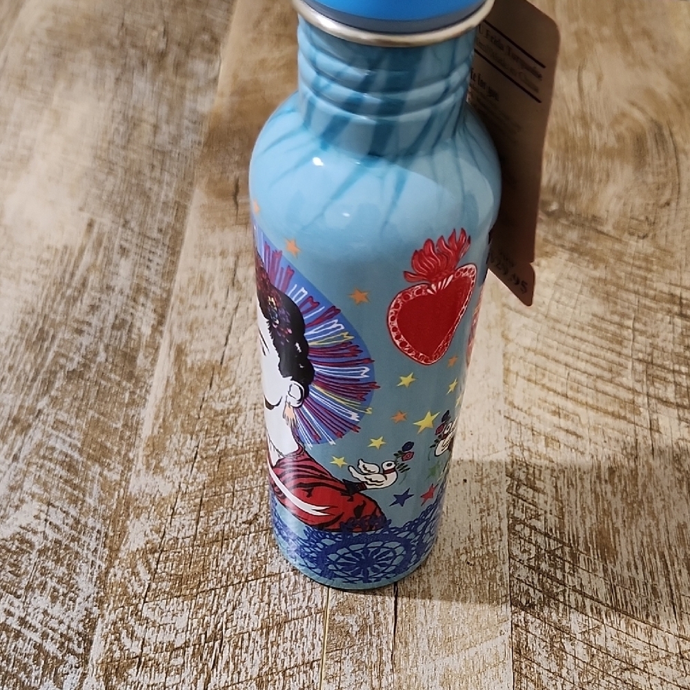 Frida Blue Water Bottle - Picture 6 of 13